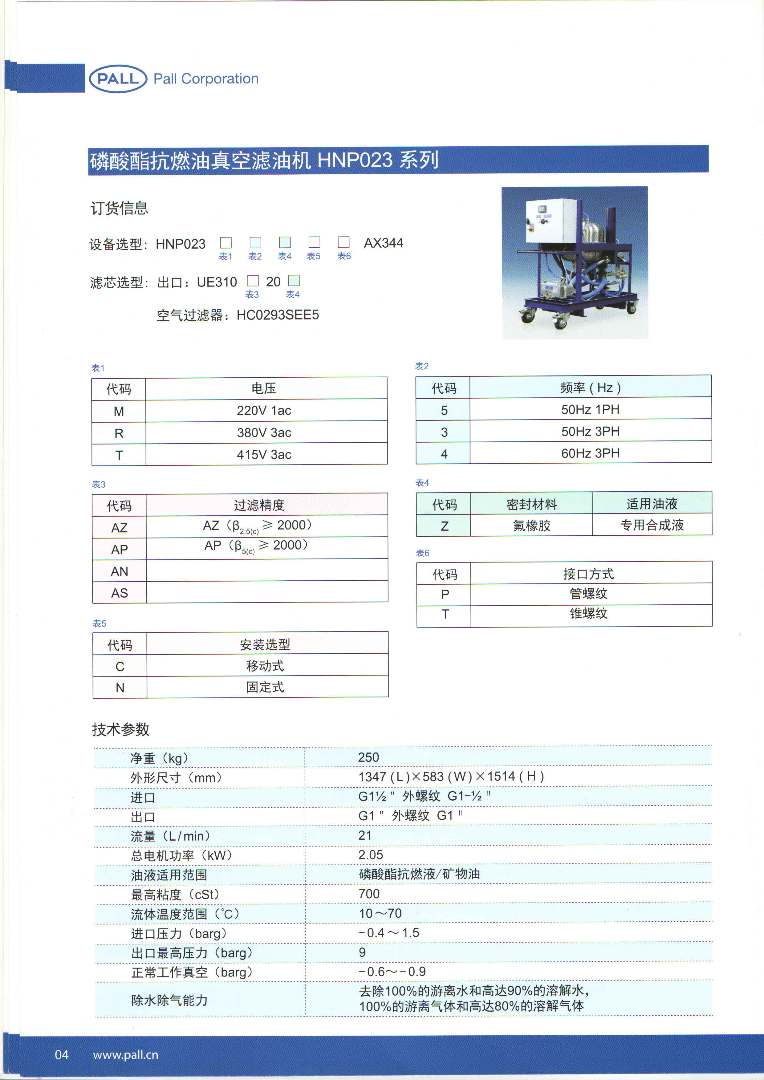 PALL濾油機系列産(chǎn)品(圖2)